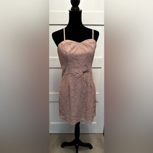 Dress The Population Blush pink lace dress